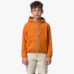 K-WAY P. Jack Stretch Dot - Jackets - Short - Boy - Orange Md Clearance
