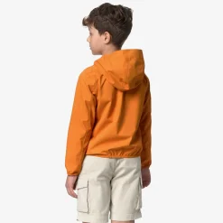 K-WAY P. Jack Stretch Dot - Jackets - Short - Boy - Orange Md Clearance