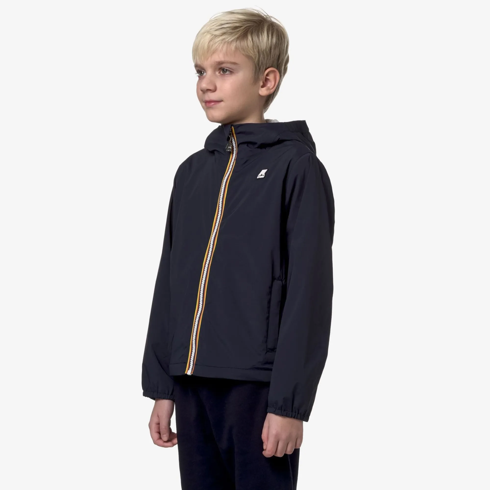 K-WAY P. Jack Stretch Nylon Jersey - Jackets - Short - Boy - Blue Depth Hot