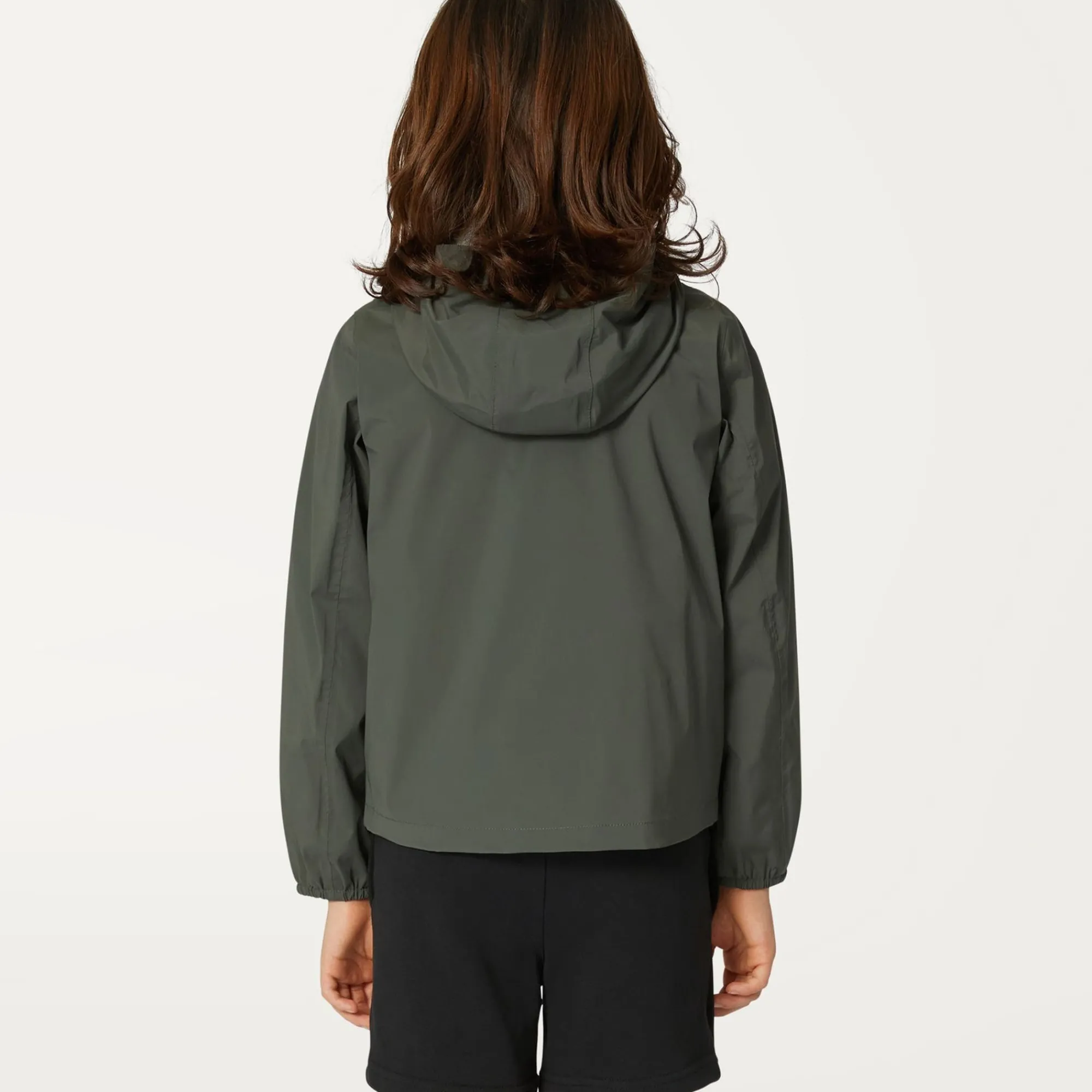 K-WAY P. Jack Stretch Nylon Jersey - Jackets - Short - Boy - Green Blackish Outlet