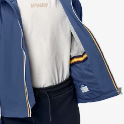 K-WAY P. Jack Stretch Nylon Jersey - Jackets - Short - Boy - Blue Fiord New