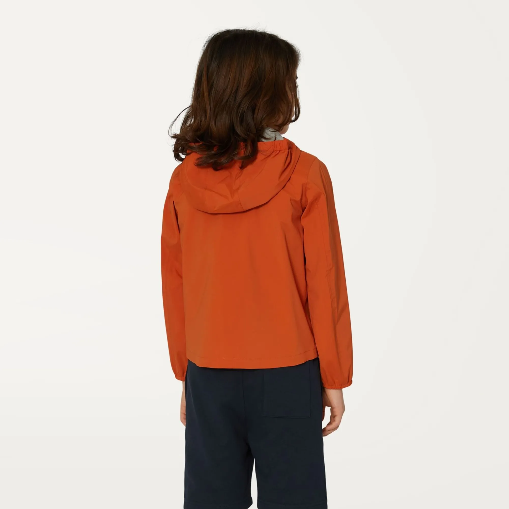 K-WAY P. Jack Stretch Nylon Jersey - Jackets - Short - Boy - Orange Copper Hot