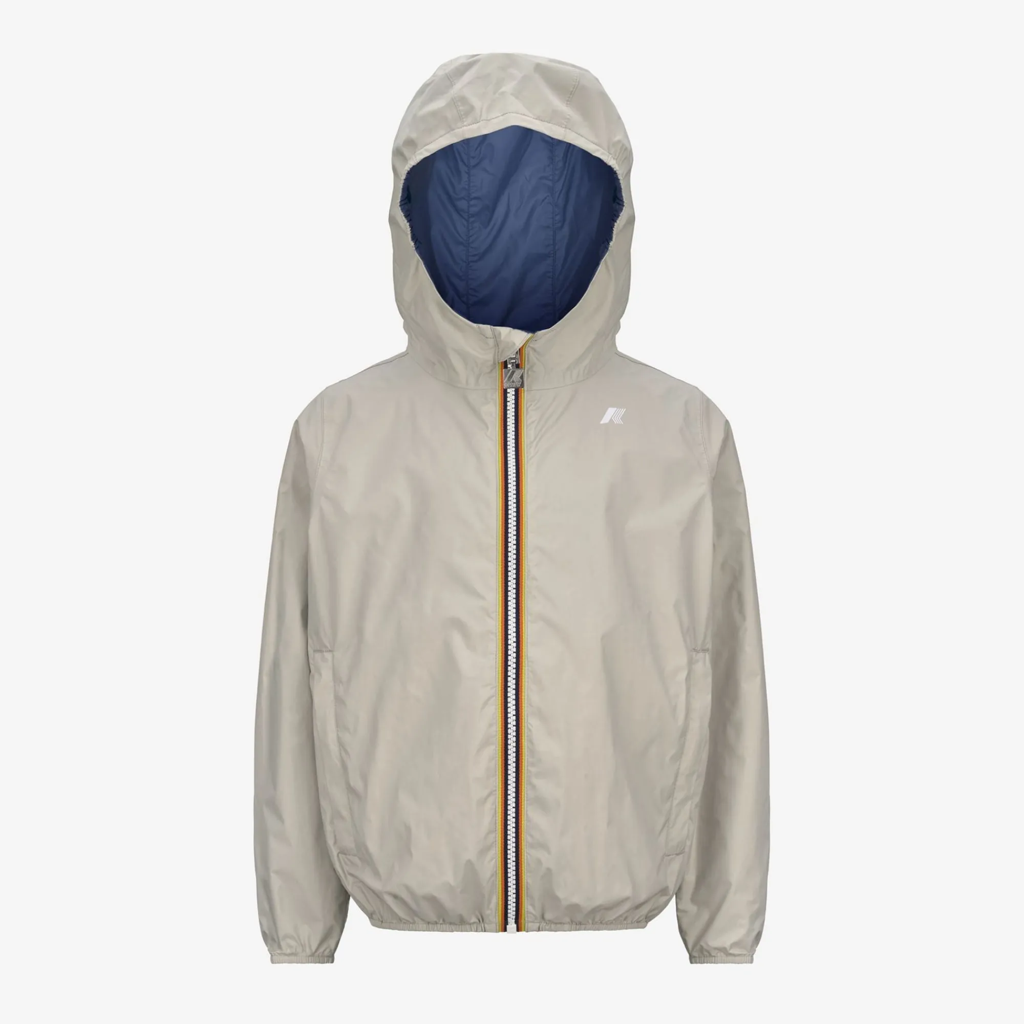 K-WAY P. Jake Plus.2 Reversible - Jackets - Short - Boy - Beige L-Blue F Cheap