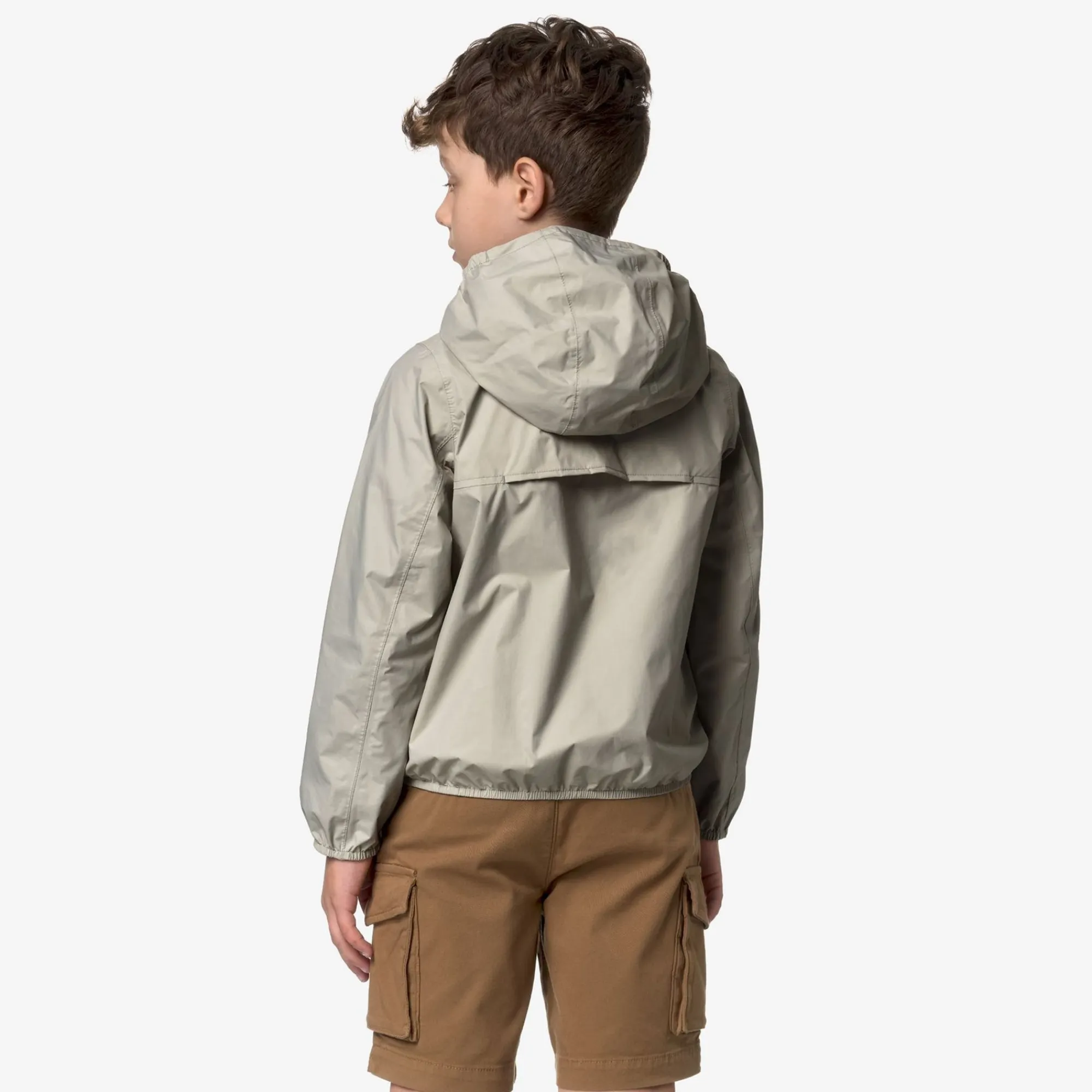K-WAY P. Jake Plus.2 Reversible - Jackets - Short - Boy - Beige L-Blue F Cheap