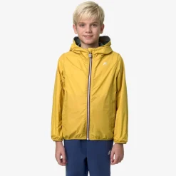 K-WAY P. Jake Plus.2 Reversible - Jackets - Short - Boy - Green Palm-Yellow Mimosa Hot
