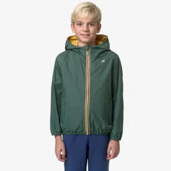 K-WAY P. Jake Plus.2 Reversible - Jackets - Short - Boy - Green Palm-Yellow Mimosa Hot