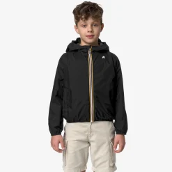 K-WAY P. Jake Plus.2 Reversible - Jackets - Short - Boy - Black Pure-Green Cypress New