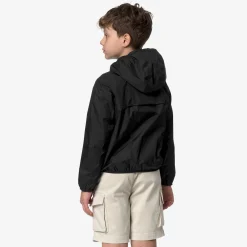 K-WAY P. Jake Plus.2 Reversible - Jackets - Short - Boy - Black Pure-Green Cypress New