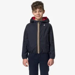 K-WAY P. Jake Plus.2 Reversible - Jackets - Short - Boy - Blue Depth-Red Store
