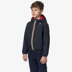 K-WAY P. Jake Plus.2 Reversible - Jackets - Short - Boy - Blue Depth-Red Store