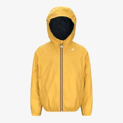 K-WAY P. Jake Plus.2 Reversible - Jackets - Short - Boy - Yellow Mimosa-Blue Depth Cheap