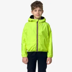 K-WAY P. Jakeeco Plus Reversible Fluo - Jackets - Short - Boy - Yellow Fluo Online