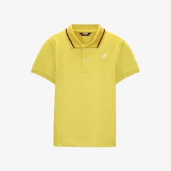 K-WAY P. Jude Stripes - Polo Shirts - Polo - Boy - Yellow Sunstruck Discount