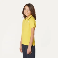 K-WAY P. Jude Stripes - Polo Shirts - Polo - Boy - Yellow Sunstruck Discount