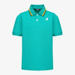 K-WAY P. Jude Stripes - Polo Shirts - Polo - Boy - Green Marine Hot