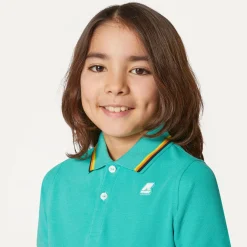 K-WAY P. Jude Stripes - Polo Shirts - Polo - Boy - Green Marine Hot