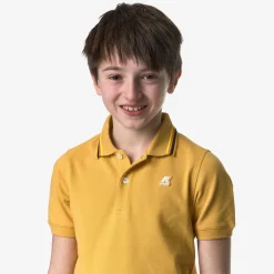 K-WAY P. Jude Stripes - Polo Shirts - Polo - Boy - Yellow Mimosa Cheap