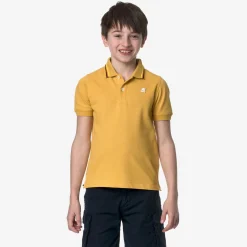 K-WAY P. Jude Stripes - Polo Shirts - Polo - Boy - Yellow Mimosa Cheap