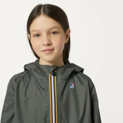 K-WAY P. Le Vrai 3.0 Claude - Jackets - Mid - Kid Unisex - Green Blackish Hot
