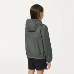 K-WAY P. Le Vrai 3.0 Claude - Jackets - Mid - Kid Unisex - Green Blackish Hot