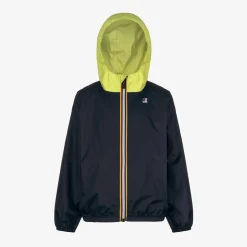 K-WAY P. Le Vrai 3.0 Claude - Jackets - Mid - Kid Unisex - Blue Depth-Green Celery Best Sale