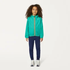 K-WAY P. Le Vrai 3.0 Claude - Jackets - Mid - Kid Unisex - Green Marine Sale