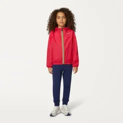 K-WAY P. Le Vrai 3.0 Claude - Jackets - Mid - Kid Unisex - Red Berry Hot