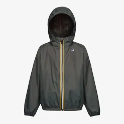 K-WAY P. Le Vrai 3.0 Claude - Jackets - Mid - Kid Unisex - Green Blackish New