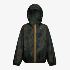 K-WAY P. Le Vrai 3.0 Claude Graphic - Jackets - Mid - Kid Unisex - Camo Green Blk Best