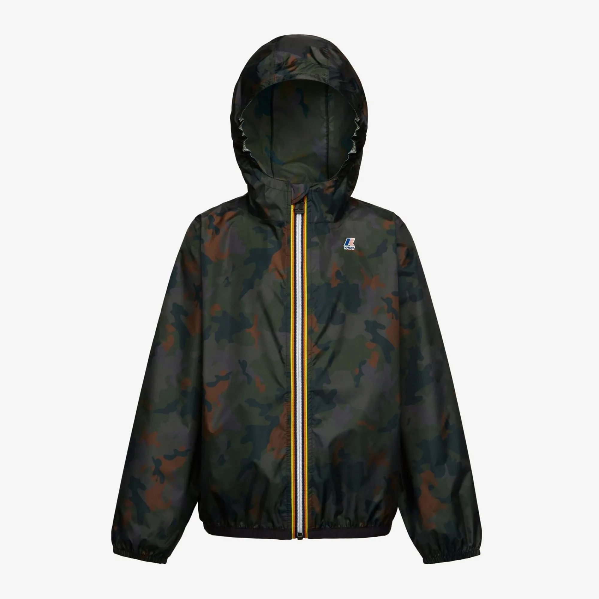 K-WAY P. Le Vrai 3.0 Claude Graphic - Jackets - Mid - Kid Unisex - Camo Green Blk Best