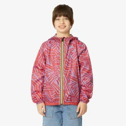K-WAY P. Le Vrai 3.0 Claude Graphic - Jackets - Mid - Kid Unisex - Optical Violet Red Store