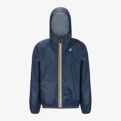 K-WAY P. Le Vrai 3.0 Claude Graphic - Jackets - Mid - Kid Unisex - Optical Green Blue Flash Sale