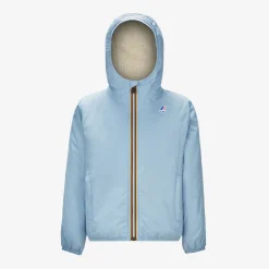 K-WAY P. Le Vrai 3.0 Claude Orsetto - Jackets - Mid - Kid Unisex - Ecru-Azure Lt Marine Sale