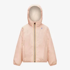 K-WAY P. Le Vrai 3.0 Claude Orsetto - Jackets - Mid - Kid Unisex - Ecru-Pink Intense Sale