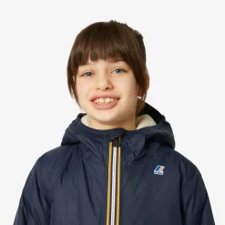K-WAY P. Le Vrai 3.0 Claude Orsetto - Jackets - Mid - Kid Unisex - Ecru-Blue Depht Store