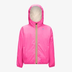 K-WAY P. Le Vrai 3.0 Claude Orsetto - Jackets - Mid - Kid Unisex - Ecru-Pink Intense Best Sale