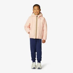 K-WAY P. Le Vrai 3.0 Claude Orsetto - Jackets - Mid - Kid Unisex - Ecru-Pink Intense Sale