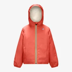 K-WAY P. Le Vrai 3.0 Claude Orsetto - Jackets - Mid - Kid Unisex - Ecru-Red Jasper Best Sale