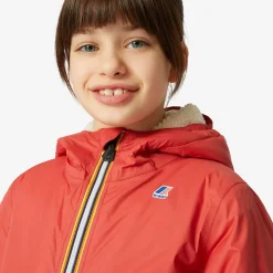 K-WAY P. Le Vrai 3.0 Claude Orsetto - Jackets - Mid - Kid Unisex - Ecru-Red Jasper Best Sale