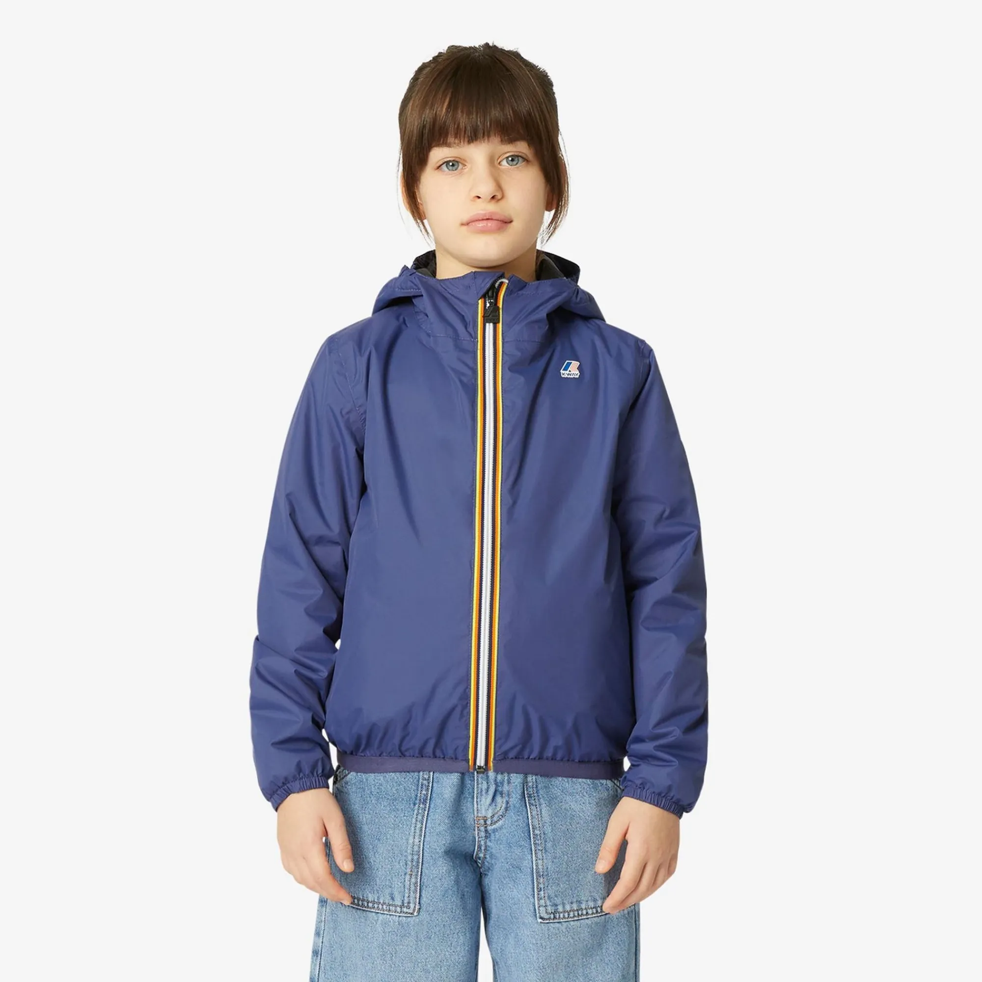 K-WAY P. Le Vrai 3.0 Claude Warm - Jackets - Mid - Kid Unisex - Blue Medieval Outlet