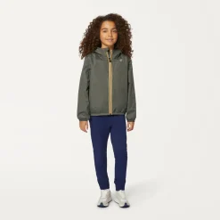 K-WAY P. Le Vrai 3.0 Claude Warm - Jackets - Mid - Kid Unisex - Green Blackish Fashion