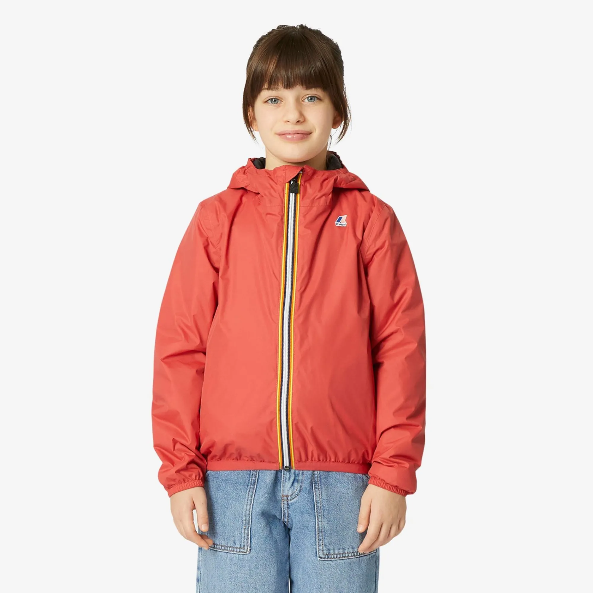 K-WAY P. Le Vrai 3.0 Claude Warm - Jackets - Mid - Kid Unisex - Red Jasper Flash Sale