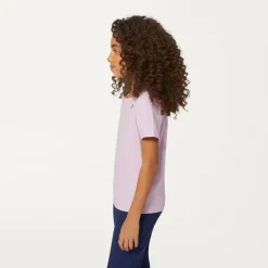 K-WAY P. Le Vrai 3.0 Edouard - T-Shirtstop - T-Shirt - Kid Unisex - Pink Lavender Outlet
