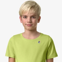 K-WAY P. Le Vrai 3.0 Edouard - T-Shirtstop - T-Shirt - Kid Unisex - Green Celery New