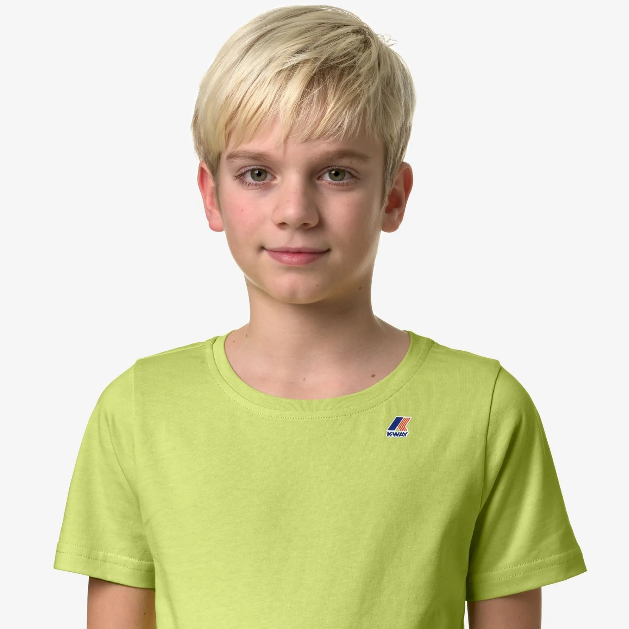 K-WAY P. Le Vrai 3.0 Edouard - T-Shirtstop - T-Shirt - Kid Unisex - Green Celery New