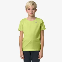 K-WAY P. Le Vrai 3.0 Edouard - T-Shirtstop - T-Shirt - Kid Unisex - Green Celery New