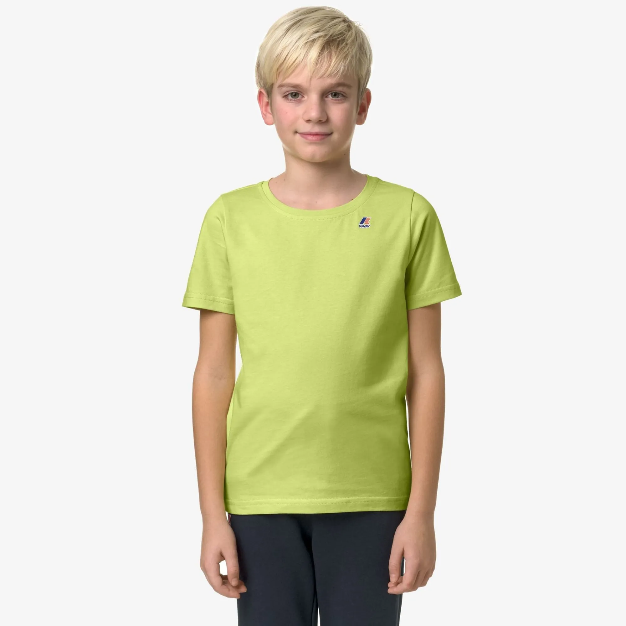 K-WAY P. Le Vrai 3.0 Edouard - T-Shirtstop - T-Shirt - Kid Unisex - Green Celery New