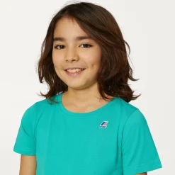 K-WAY P. Le Vrai 3.0 Edouard - T-Shirtstop - T-Shirt - Kid Unisex - Green Marine Sale