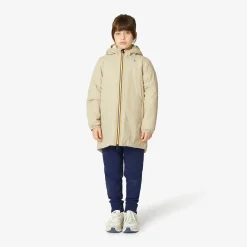 K-WAY P. Le Vrai 3.0 Eiffel Orsetto - Jackets - 3/4 Length - Kid Unisex - Ecru-Beige Grey Outlet