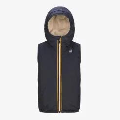 K-WAY P. Le Vrai 3.0 Orlan Orsetto - Jackets - Vest - Kid Unisex - Ecru-Blue Depht Sale